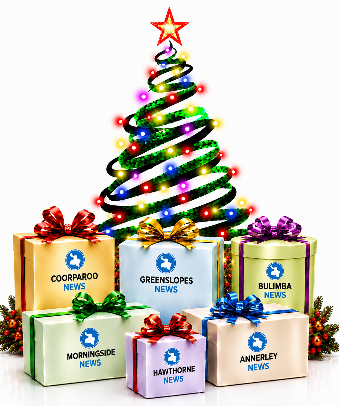 East Brisbane Christmas Gift Guide publications — Coorparoo News, Greenslopes News, Bulimba News, Morningside News, Hawthorne News and Annerley News
