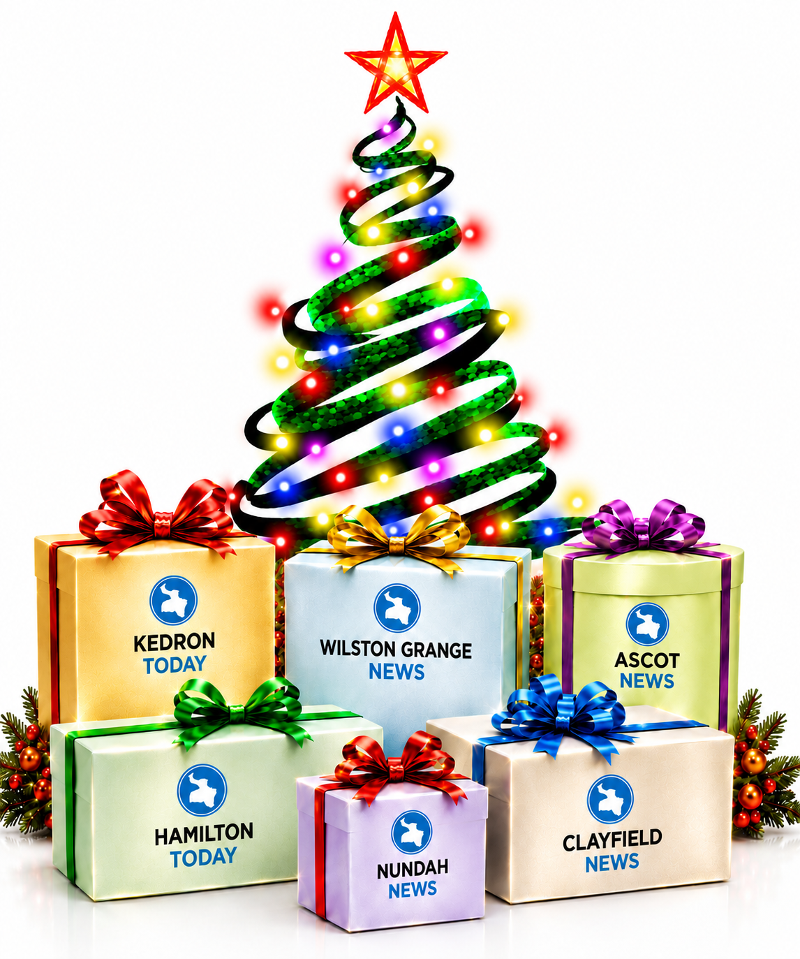Inner North Brisbane Christmas Gift Guide publications — Kedron Today, Wilston Grange News, Ascot News, Hamilton Today, Nundah News and Clayfield News
