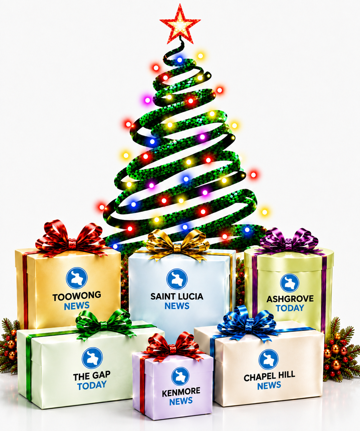 Inner-West Brisbane Christmas Gift Guide publications — Toowong News, Saint Lucia News, Ashgrove Today, The Gap Today, Kenmore News and Chapel Hill News