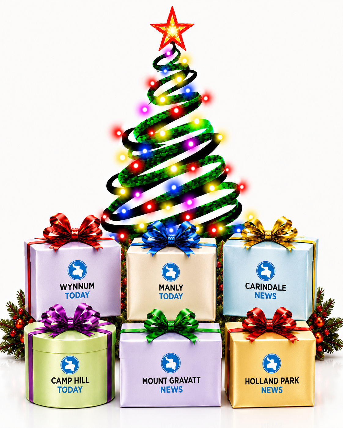 South-East Brisbane Christmas Gift Guide publications — Wynnum Today, Manly Today, Carindale News, Camp Hill Today, Mount Gravatt News and Holland Park News