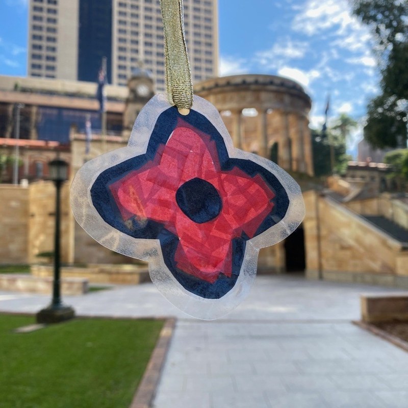 Create a Poppy Suncatcher