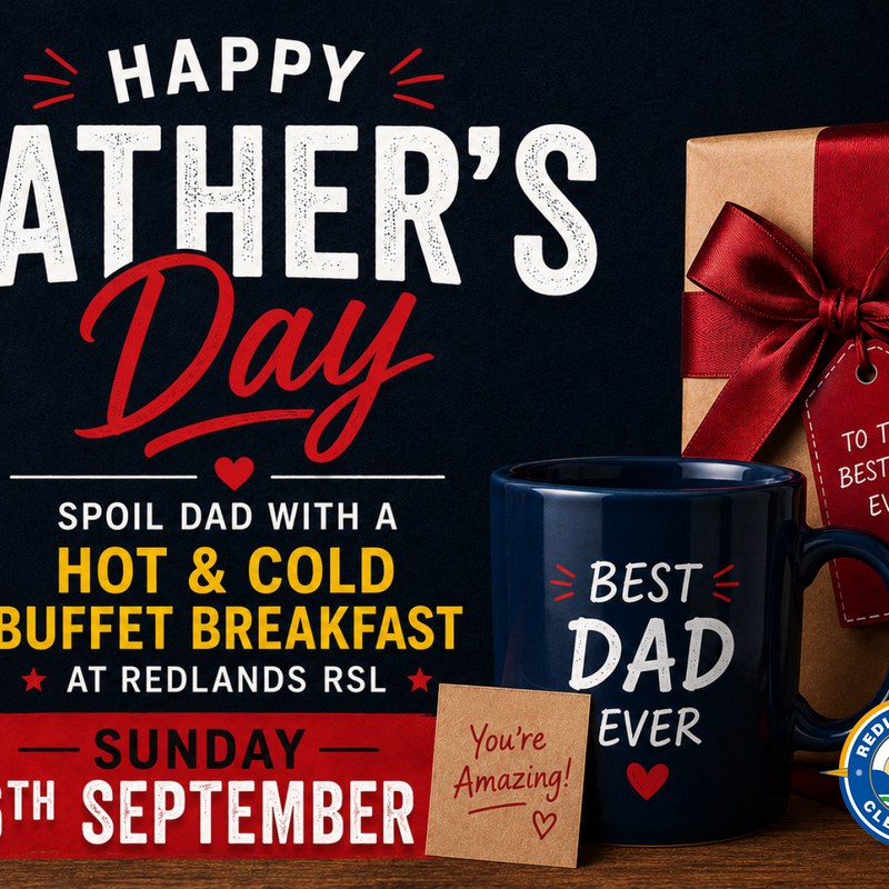 Redlands RSL Father's Day Buffet Breakfast